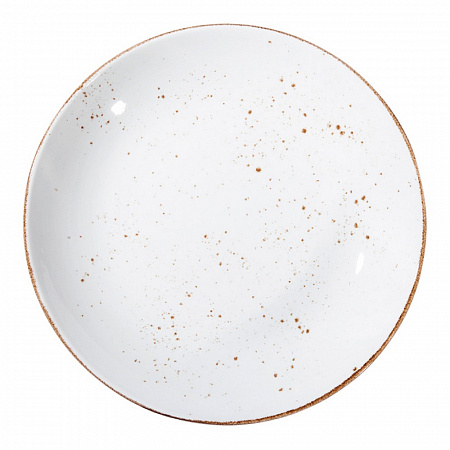 Тарелка 30 сантиметров белая Rustics White Petye M