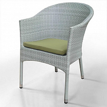 Плетеное кресло из искусственного ротанга WS2907W White