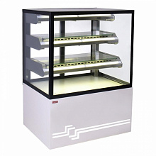 Витрина кондитерская охлаждаемая UNIS Cube II 1000 STATIC, Pearl White