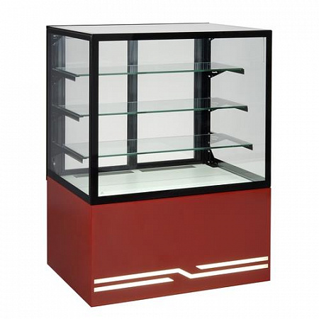 Витрина кондитерская охлаждаемая UNIS Cube II 600 красный