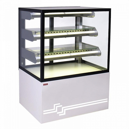 Витрина кондитерская охлаждаемая UNIS Cube II 1000 STATIC, Pearl White