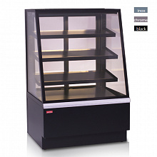 Витрина кондитерская охлаждаемая UNIS Opera Standart 900 Black, straight front glass