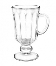 Бокал "Irish Coffee" 200 мл. d=76, h=142 мм Глинтвейн с гранями /12/720/