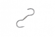 Крюк для мяса S-образный  l=75 см.  d=1,2 см. (180 кг) односторон. вращающ. Inox Macel