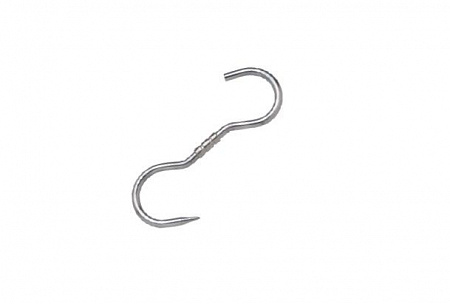 Крюк для мяса S-образный  l=75 см.  d=1,2 см. (180 кг) односторон. вращающ. Inox Macel