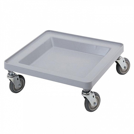 Тележка для посудных стоек, серая Cambro
