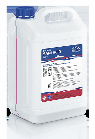 Средство моющее для сантехники и туалетов 5 л. Dolphin Sani Acid /3/