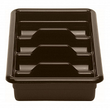 Емкость для столовых приборов 4 секции (темно-корич.) Cambro