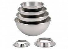 Миска полусферич. 7л,d=30см, без подст.и руч.нерж De Buyer