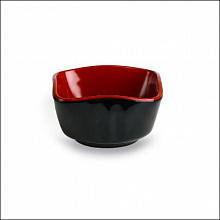 Миска квадратная 8,7*8,7 см. h=5 см. 150 мл. ч/кр