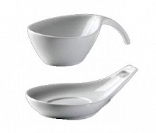 ZIEHER Duo Салатник с ручкой 80 мл 13x7x3,5 см для подставки (арт. 4231.SU), фарфор
